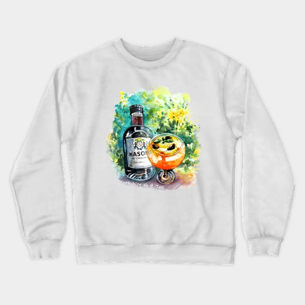 Yorkshire G & Tea Crewneck Sweatshirt by Miki De Goodaboom